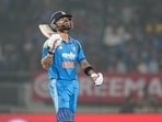 Virat Kohli narrowly missed out on a ton, smacking 93 off 91 balls.