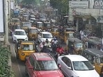 హైదరాబాద్ నగరంలో వాహనాల రద్దీ