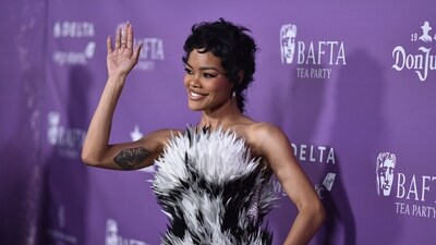 Teyana Taylor arrives at the BAFTA Tea Party on Saturday, Jan. 10, 2026, at the Four Seasons in Los Angeles. (Photo by Richard Shotwell/Invision/AP) (Richard Shotwell/Invision/AP) Teyana Taylor arrives at the BAFTA Tea Party on Saturday, Jan. 10, 2026, at the Four Seasons in Los Angeles. (Photo by Richard Shotwell/Invision/AP) (Richard Shotwell/Invision/AP)