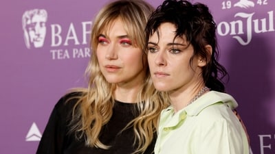 Imogen Poots and Kristen Stewart attend the 2026 BAFTA Tea Party in Los Angeles, California, U.S., January 10, 2026. REUTERS/Caroline Brehman (REUTERS)