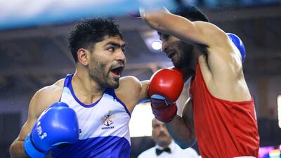 Aditya Pratap, with a solid guard and clean striking, the Services boxer was the talk of the final day at the Nationals. (BFI) Aditya Pratap, with a solid guard and clean striking, the Services boxer was the talk of the final day at the Nationals. (BFI)