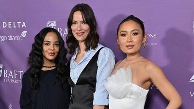 (L/R) US actress Tessa Thompson, British actress Rebecca Hall and US actress Li Jun Li attend the BAFTA Tea Party at The Four Seasons Hotel in Beverly Hills, California on January 10, 2026. (Photo by LISA O'CONNOR / AFP) (AFP) (L/R) US actress Tessa Thompson, British actress Rebecca Hall and US actress Li Jun Li attend the BAFTA Tea Party at The Four Seasons Hotel in Beverly Hills, California on January 10, 2026. (Photo by LISA O'CONNOR / AFP) (AFP)