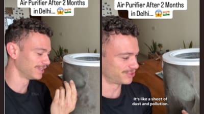 Social media users expressed disbelief, concern and frustration over Delhi’s air quality. (Instagram/@theaussiebhai) Social media users expressed disbelief, concern and frustration over Delhi’s air quality. (Instagram/@theaussiebhai)
