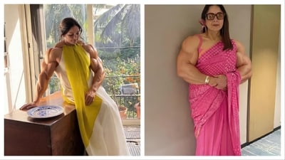 Neena Gupta flexed some AI muscles in a new set of pictures. Neena Gupta flexed some AI muscles in a new set of pictures.