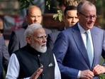 German Chancellor Friedrich Merz with Prime Minister Narendra Modi during his visit to Gujarat on January 12 (REUTERS)
