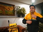 AAP MP Raghav Chadha dons Blinkit uniform, delivers orders to highlight gig workers’ demands AAP MP Raghav Chadha dons Blinkit uniform, delivers orders to highlight gig workers’ demands