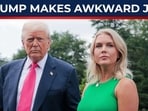 Trump leaves Karoline red-faced on cam, press stunned after 'grabbing' joke Trump leaves Karoline red-faced on cam, press stunned after 'grabbing' joke