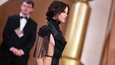Jenna Ortega arrives at the 83rd Golden Globes on Sunday, Jan. 11, 2026, at the Beverly Hilton in Beverly Hills, Calif. (Photo by Richard Shotwell/Invision/AP) (Richard Shotwell/Invision/AP) Jenna Ortega arrives at the 83rd Golden Globes on Sunday, Jan. 11, 2026, at the Beverly Hilton in Beverly Hills, Calif. (Photo by Richard Shotwell/Invision/AP) (Richard Shotwell/Invision/AP)