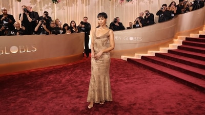 Sabrina Elba poses on the red carpet at the 83rd Annual Golden Globes in Beverly Hills, California, U.S., January 11, 2026. REUTERS/Daniel Cole (REUTERS)