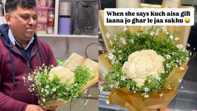 The video was shared on Instagram by DP Saini Florist and Bakers. (@DP Saini Florist and Bakers/Instagram) The video was shared on Instagram by DP Saini Florist and Bakers. (@DP Saini Florist and Bakers/Instagram)