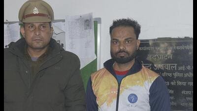 Ghaziabad India - January 12 2026 Ghaziabad The police on Monday arrested a 40-year-old man who allegedly murdered his 35-year-old woman friend during a fight in a hotel room they checked into on Saturday night ,in Ghaziabad , India on Monday, January 12 2026. (Photo by Sakib Ali / Hindustan Times) (Sakib Ali/HT Photo) Ghaziabad India - January 12 2026 Ghaziabad The police on Monday arrested a 40-year-old man who allegedly murdered his 35-year-old woman friend during a fight in a hotel room they checked into on Saturday night ,in Ghaziabad , India on Monday, January 12 2026. (Photo by Sakib Ali / Hindustan Times) (Sakib Ali/HT Photo)