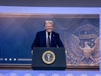 The Geneva-based think tank says Trump will be accompanied by five Cabinet secretaries and other top officials for the event running from Monday through Jan. 23.