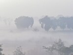 Fog seen along the banks of the Yamuna near Akshardham on Tuesday. (SAKIB ALI/HT PHOTO) Fog seen along the banks of the Yamuna near Akshardham on Tuesday. (SAKIB ALI/HT PHOTO)