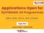 Applications open through SET & SITEEE 2026.(Symbiosis International)