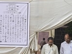 Mumbai, India - Jan. 3, 2026: Independent candidates receive their preferred election symbols during the allotment process for the upcoming BMC elections at Wilson College in Mumbai, India, on Saturday, January 3, 2026. (Photo by Anshuman Poyrekar/Hindustan Times) (Anshuman Poyrekar/HT Photo)