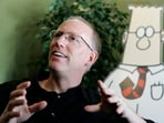 Scott Adams, creator of the comic strip Dilbert, talks about his work at his studio in Dublin, California.