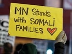 Demonstrators rally in protest against Immigration and Customs Enforcement (ICE), amid a reported federal immigration operation targeting the Somali community, in Minneapolis, Minnesota, U.S. December 8, 2025. 