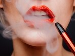 Vaping involves inhaling an aerosol created by an electronic cigarette. Vaping involves inhaling an aerosol created by an electronic cigarette.