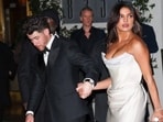Nick Jonas and Priyanka Chopra at the Golden Globes after party. 