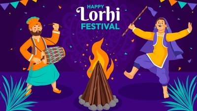 Happy Lohri 2026: Celebrate the vibrant festival of harvest and togetherness. (Freepik) Happy Lohri 2026: Celebrate the vibrant festival of harvest and togetherness. (Freepik)