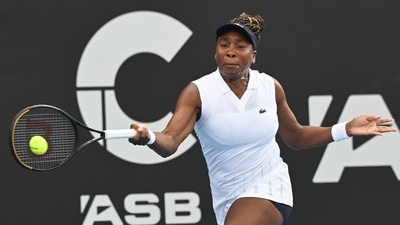 Venus Williams was dumped out of the Hobart International in straight sets (AP)