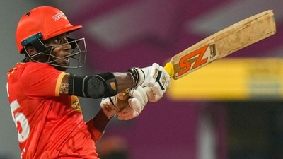 Fulmali made the most of a tactical promotion after Ayushi Soni became the first player in the WPL to be retired out. Fulmali blasted 36 not out off just 15 deliveries with three sixes and as many fours. (PTI) Fulmali made the most of a tactical promotion after Ayushi Soni became the first player in the WPL to be retired out. Fulmali blasted 36 not out off just 15 deliveries with three sixes and as many fours. (PTI)