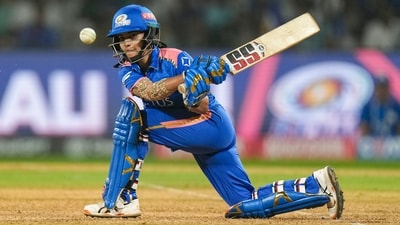 Amanjot Kaur chipped in with a brisk 40 off 26 balls, striking seven fours in a lively supporting knock. (PTI) Amanjot Kaur chipped in with a brisk 40 off 26 balls, striking seven fours in a lively supporting knock. (PTI)
