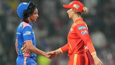 Riding on Harmanpreet Kaur's knock, the Mumbai Indians handed the Gujarat Giants their first defeat of the season. (PTI) Riding on Harmanpreet Kaur's knock, the Mumbai Indians handed the Gujarat Giants their first defeat of the season. (PTI)