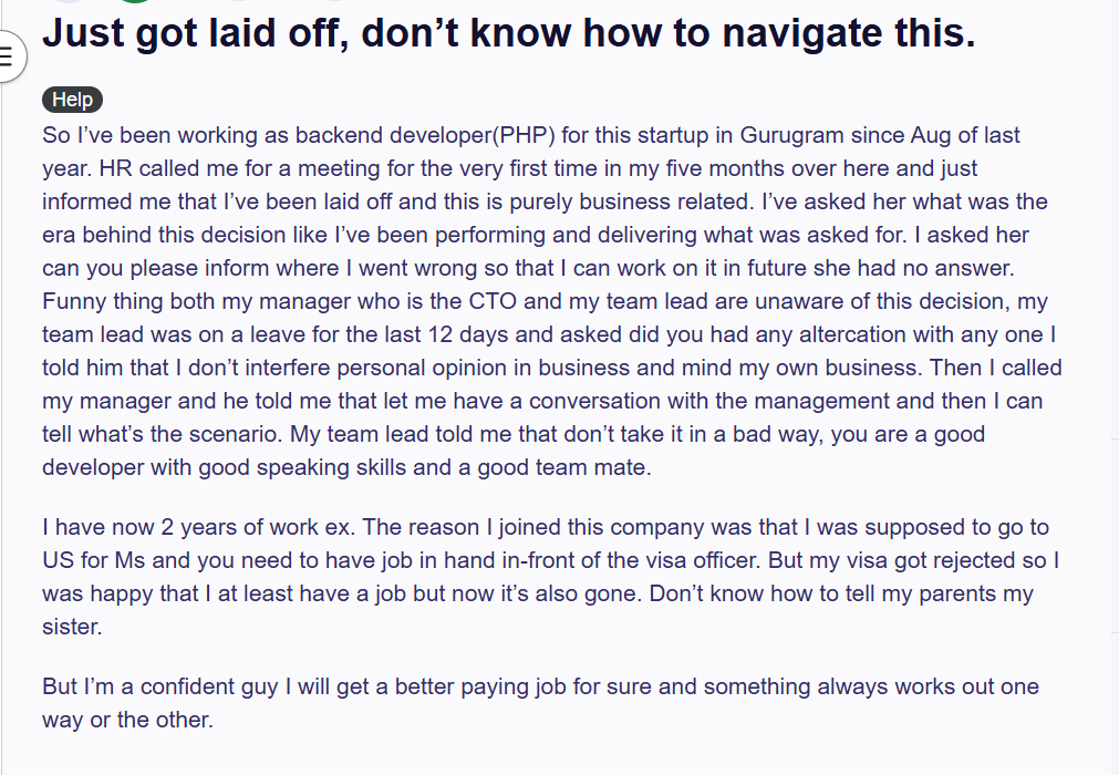 Screengrab of the Reddit post. (Reddit) Screengrab of the Reddit post. (Reddit)