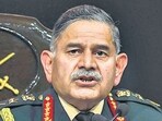 Army Chief General Upendra Dwivedi addressed the annual press conference in New Delhi on Tuesday. (Hindustan Times)