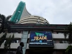 The Bombay Stock Exchange building in Mumbai.