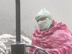 Due to dense fog, the visibility was reduced to 300 meters at 3am in the outer and rural areas and reached 350 meters by 8:30am. (PTI photo)