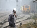 IMD flagged dense to very dense fog till Wednesday as frost was seen in Sohna and Manesar and air quality stayed very poor. (Parveen Kumar/HT)