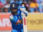 Virat Kohli plays a shot during the second ODI