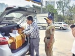 In view of the Mumbai Corporation elections, the Brihanmumbai Municipal CorporationÕs General Election static Surveillance squads are seen checking vehicles as part of the election monitoring processe