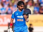 KL Rahul celebrates his century during the second ODI. KL Rahul celebrates his century during the second ODI.