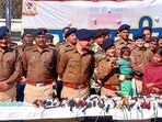 Police have recovered siblings Ansh and Anshika, who had been missing from the Mausi Bari locality since January 2. (HT Photo)