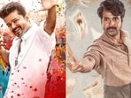 Vijay and Sivakarthikeyan in stills from Jana Nayagan and Parasakthi.