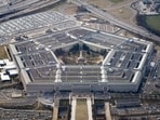 FILE PHOTO: The Pentagon is seen from the air in Washington, U.S., March 3, 2022, more than a week after Russia invaded Ukraine. REUTERS/Joshua Roberts/File Photo