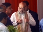 Union Home Minister Amit Shah during the foundation stone laying ceremony of the country's second Biotechnology Research Centre's BSL-4 bio-containment facility, in Gandhinagar, Gujarat, Tuesday. (PTI) Union Home Minister Amit Shah during the foundation stone laying ceremony of the country's second Biotechnology Research Centre's BSL-4 bio-containment facility, in Gandhinagar, Gujarat, Tuesday. (PTI)