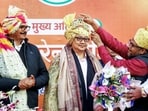 Union minister of parliamentary and minority affairs Kiren Rijiju being felicitated during the ‘Minority Sneh Samvad’ programme organised in Lucknow on Tuesday. Deputy chief minister of UP Brajesh Pathak and others also present. (ANI Photo) Union minister of parliamentary and minority affairs Kiren Rijiju being felicitated during the ‘Minority Sneh Samvad’ programme organised in Lucknow on Tuesday. Deputy chief minister of UP Brajesh Pathak and others also present. (ANI Photo)