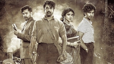 Ravi Mohan, Sivakarthikeyan, Sreeleela and Atharvaa in a still from Sudha Kongara's Parasakthi. Ravi Mohan, Sivakarthikeyan, Sreeleela and Atharvaa in a still from Sudha Kongara's Parasakthi.