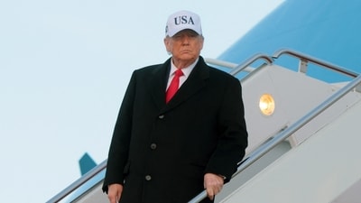 TJ Sabula, a Ford employee suspended after insulting Trump, has seen over $140,000 raised in online fundraisers. (Getty Images via AFP) TJ Sabula, a Ford employee suspended after insulting Trump, has seen over $140,000 raised in online fundraisers. (Getty Images via AFP)