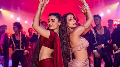 Poison Baby: Rashmika Mandanna and Malaika Arora star in the song. Poison Baby: Rashmika Mandanna and Malaika Arora star in the song.