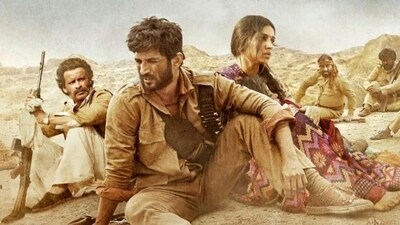 Sushant Singh Rajput and Bhumi Pednekar's still from Sonchiriya. Sushant Singh Rajput and Bhumi Pednekar's still from Sonchiriya.
