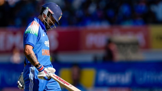 Virat Kohli walks off the field after his dismissal during the second ODI. (PTI)
