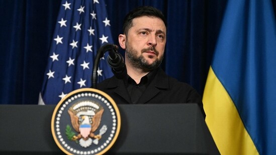 Zelenskiy said a permanent coordination headquarters would be set up in Kyiv, with Denys Shmyhal, first deputy prime minister and newly appointed energy minister, overseeing the work. (AFP)