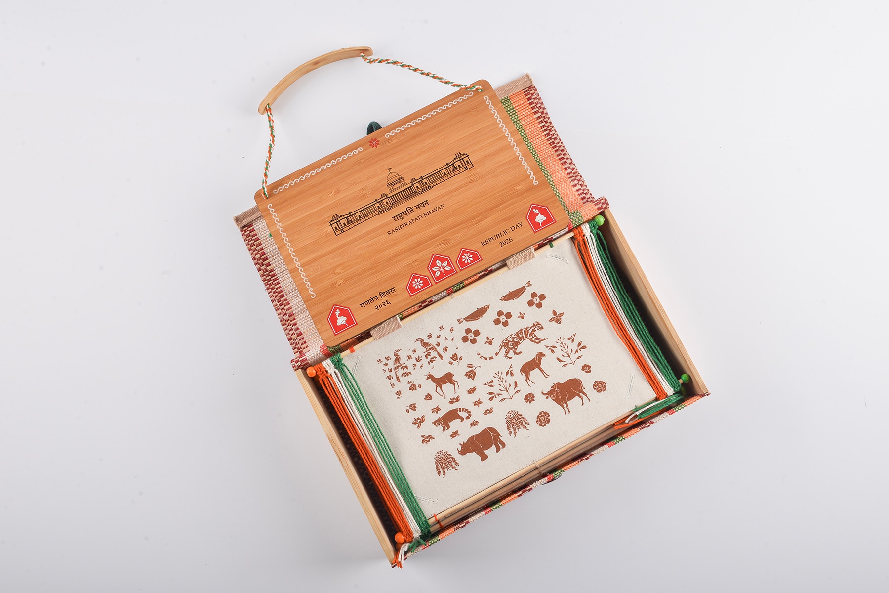 77th Republic Day invitation box