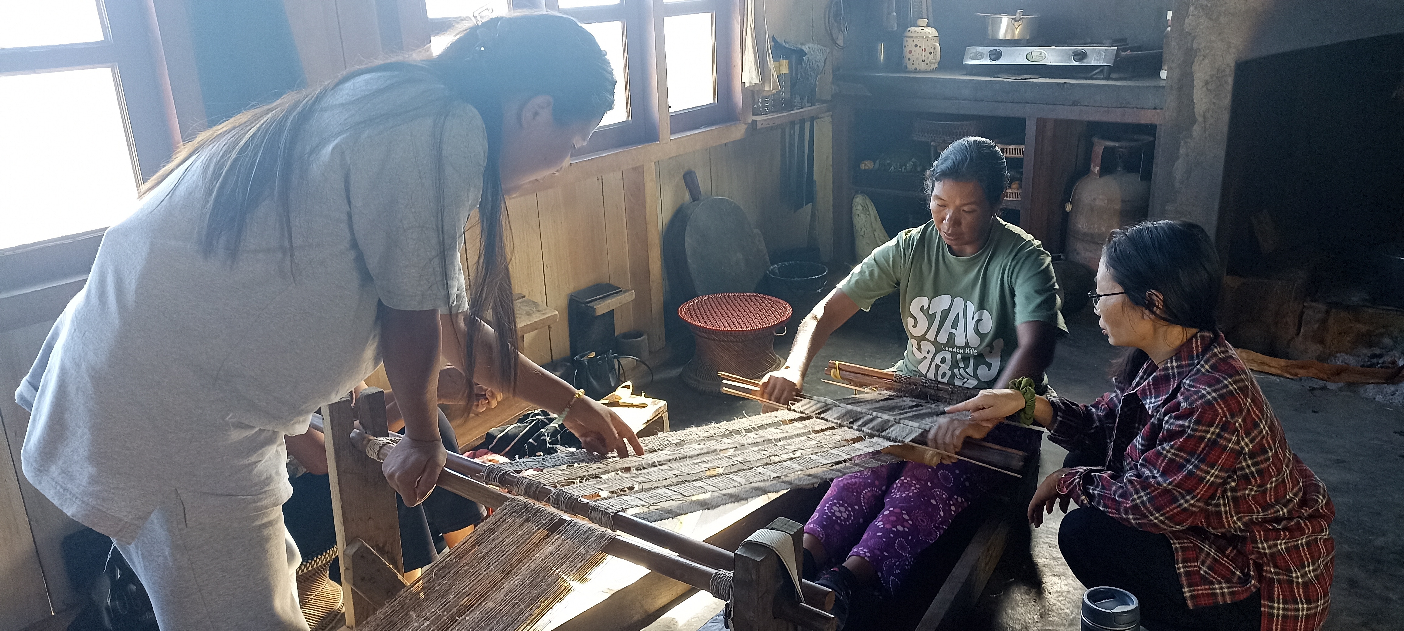 Making of Nagaland’s rare orange wild rhea and stinging nettle fabric