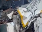 The mangled bus. (HT)
